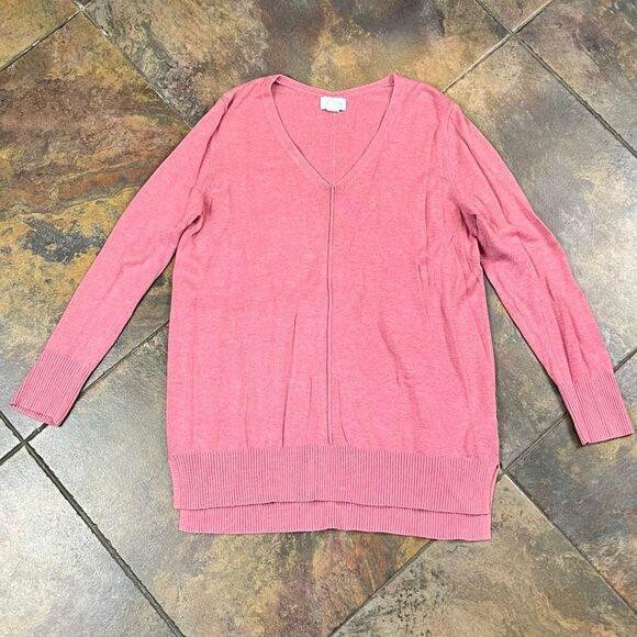 Old Navy Women’s Pink V-neck Sweater Large - Picture 5 of 11